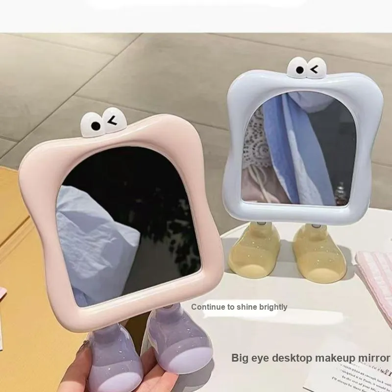 A Few More Cute Cute Cartoon Large Feet Desktop Portable Cartoon Eyes Make Up Mirrors Touch Up-1