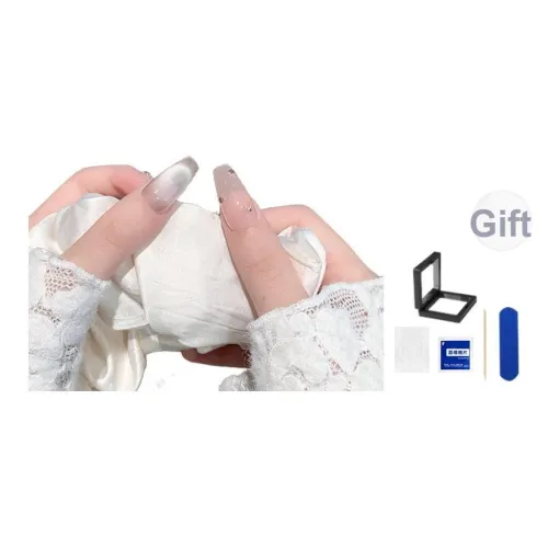 XNTX Премиум Кошачий глаз False Nail Короткий LADDER Cool Color Series Jump Цвет Instagram Style