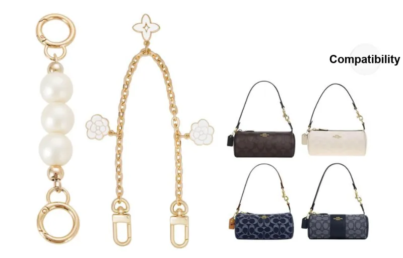 Lan Bao Fan Metal Alloy Bag Accessory Women's Gold-20