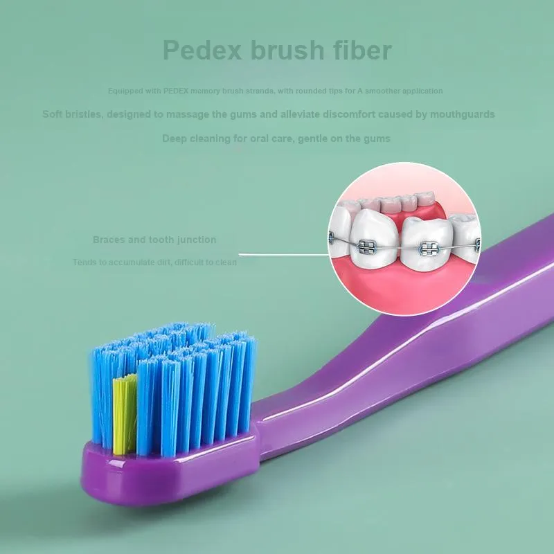 QINXIANG Orthodontic Concave Tooth Correction Soft Bristles Toothbrushes-4