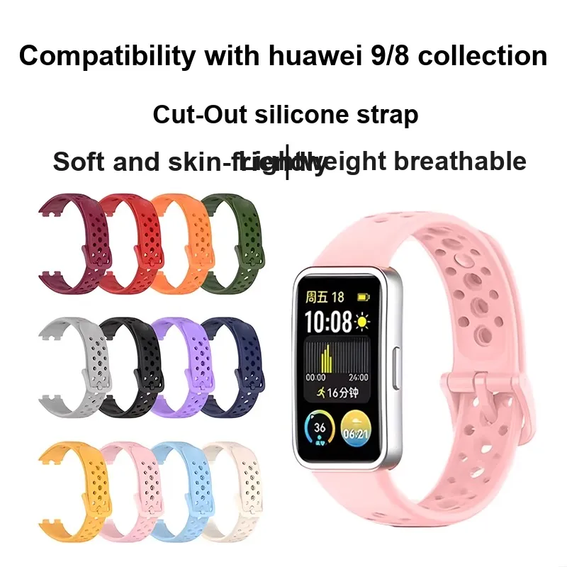 CHUANGYIDA Huawei Compatibility Watch Band 135~190mm Silicone Material-4