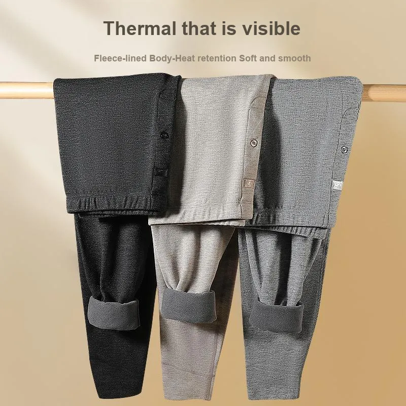 SEPTWOLVES Thermal Pants Men's 2 Pack+Shopping Bag-5