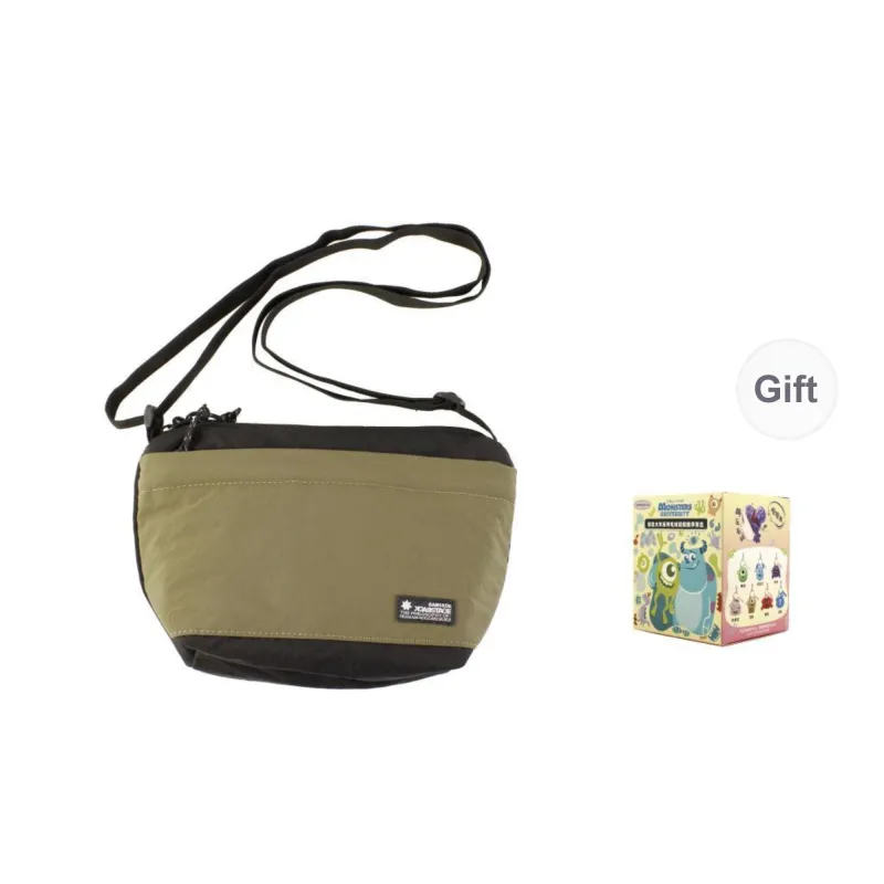BACKSTAGE Polyamide Shoulder Bag Crossbody Bag Unisex Army Green/Orange/Yellow-13