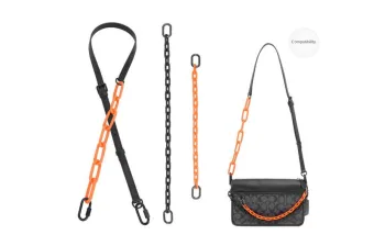 GUYI Acrylic Bag Accessories Unisex Orange/Black