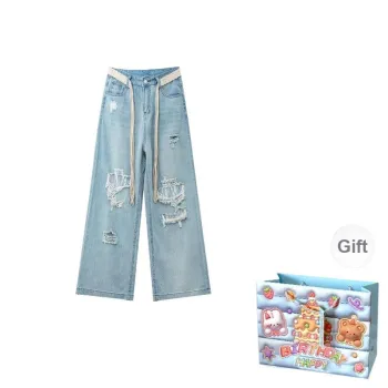 TWOPLUMGIRLS Jeans Women's Light Blue Shopping Bag