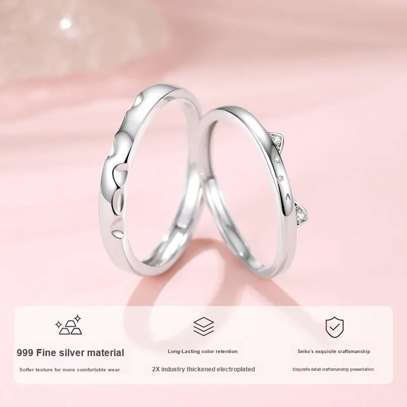 CHOW TAI KING 999 Fine Silver Rings Unisex-2