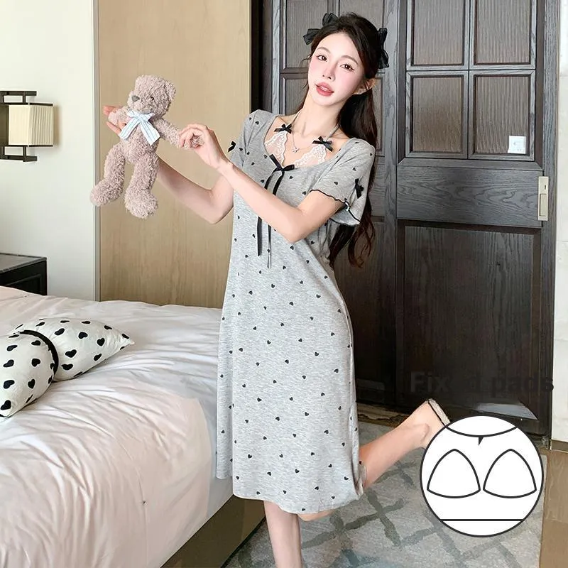 Sleeping Beauty Nightgown Women's Light Gray-4