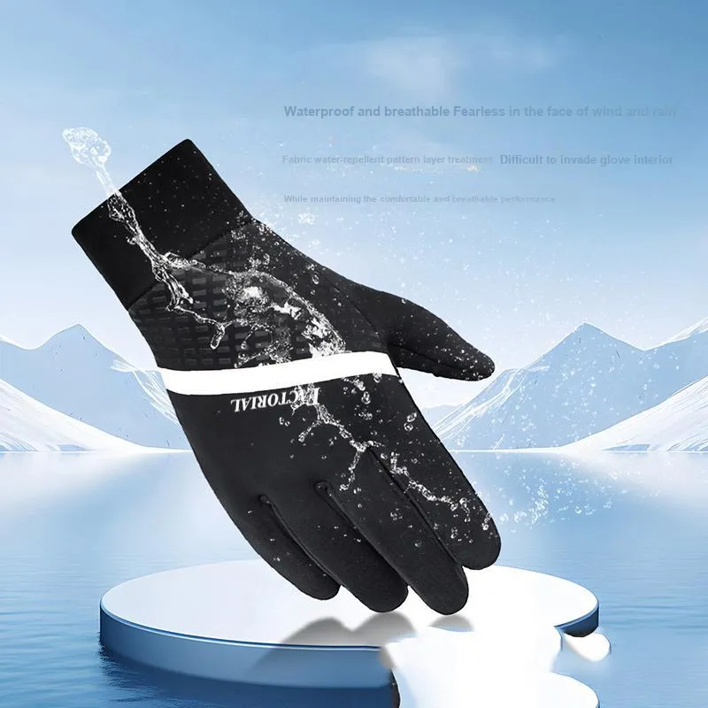 FACTORIAL Silicone Slip Resistant Glove Palm Protection Anti Frostbite Unisex-3