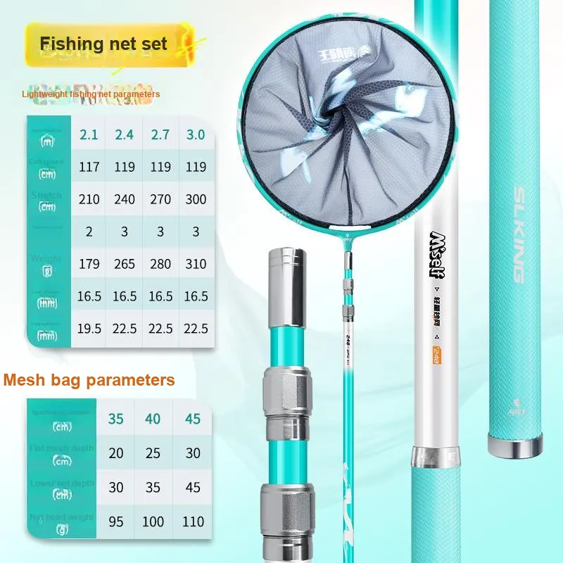 Dragon King Of The Sea Fishing Net Carbon Fiber, Aluminum Alloy Head And Racket Combination Set-2