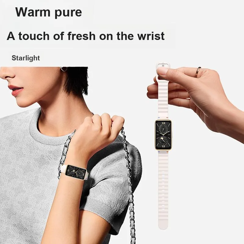IBOANN Watch Bands Huawei Compatibility 206mm Silicone Material-17