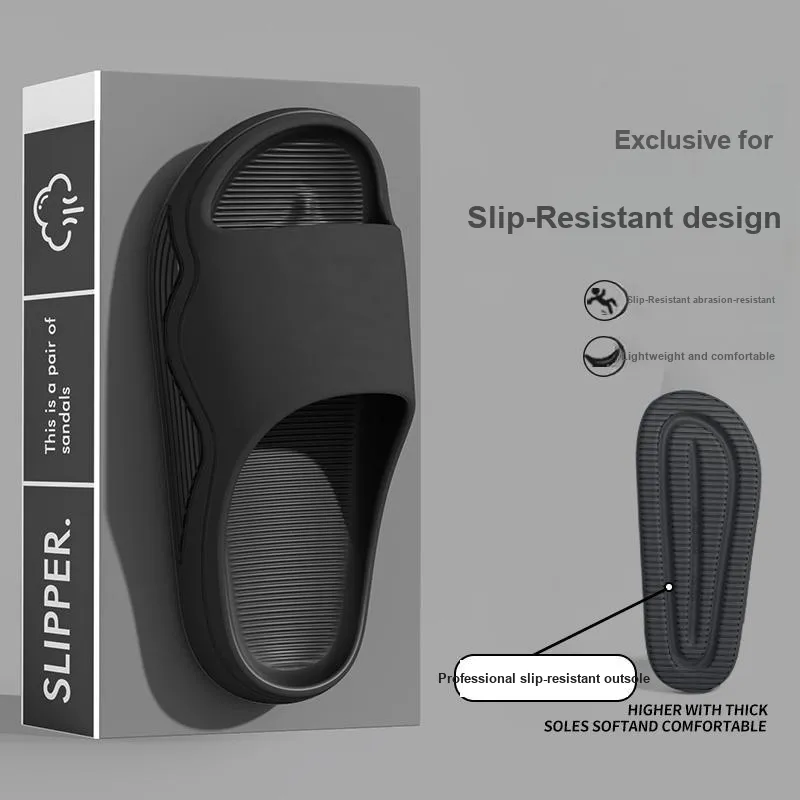 Foot Recreation Summer Indoor Home Use Slip Resistant Bathroom Bathing Eva Slippers, Unisex, Slippers-11