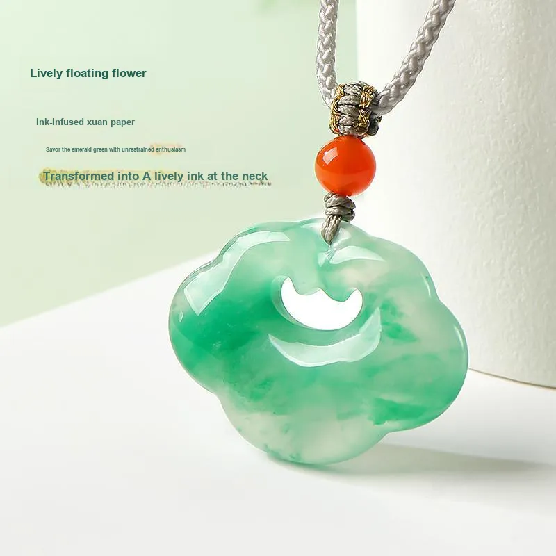 With The Heart Of The Jade African Emerald Necklaces Unisex-5
