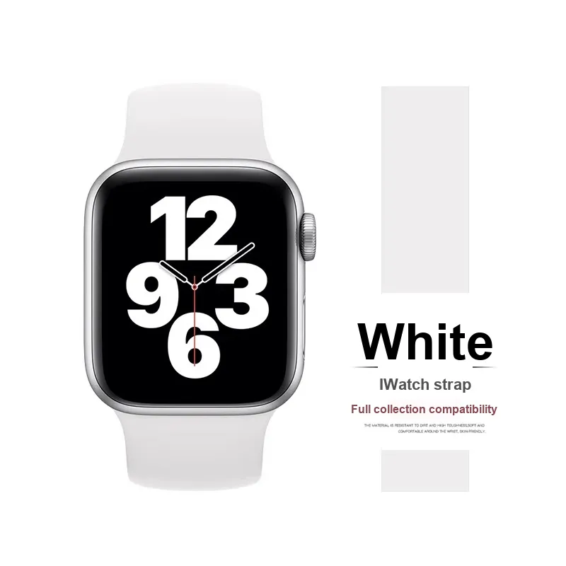 Mr. Strap Watch Band Apple Compatibility 210mm Silicone Material-4