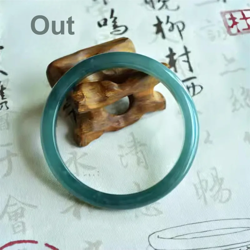 Yi Zhen Ge Glutinous Jade Jadeite Bangles Women's-2