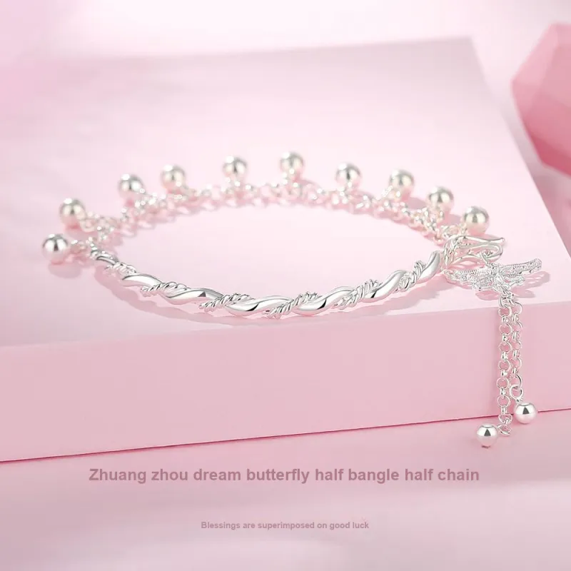 7℃ Sterling Silver Bangles Unisex-3