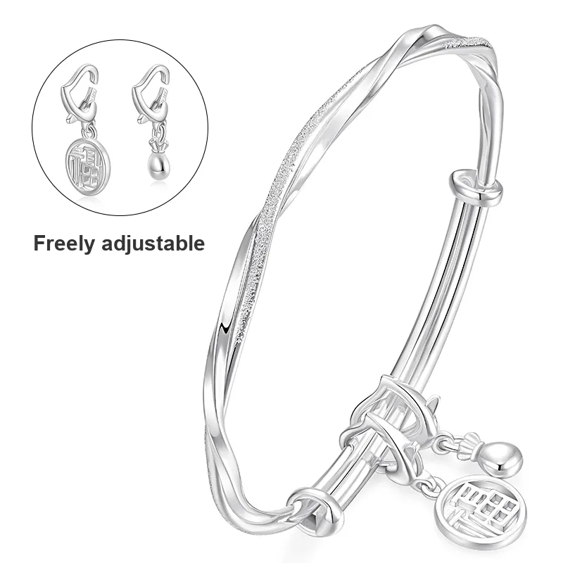 KADER Sterling Silver Bangles Women's Silver-1