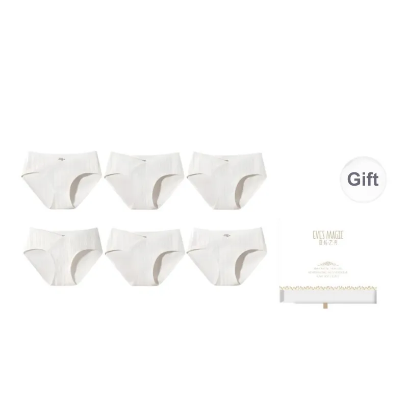 XIA.WA.ZHI.XIU Underpants Women's Shopping Bag 6 Pack-0