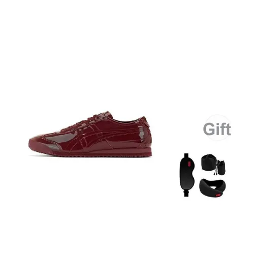 Onitsuka Tiger MEXICO 66 Износостойкий Низкий Топ Повседневная Обувь Унисекс Бордовый