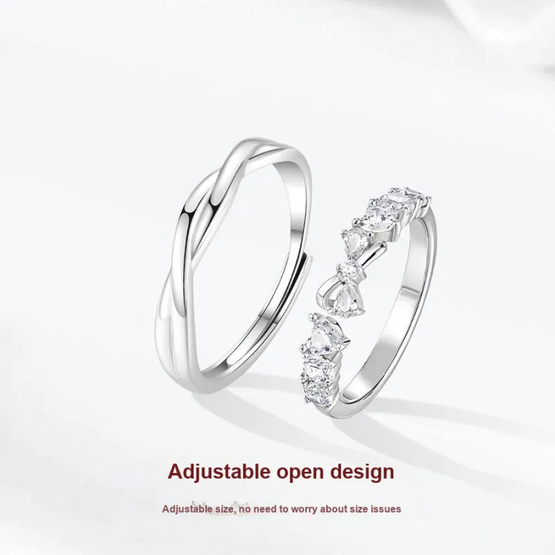 Master Kim Fashion Elegance Minimalist Style Versatile Niche Premium Adjustable Opening Ring Unisex-2