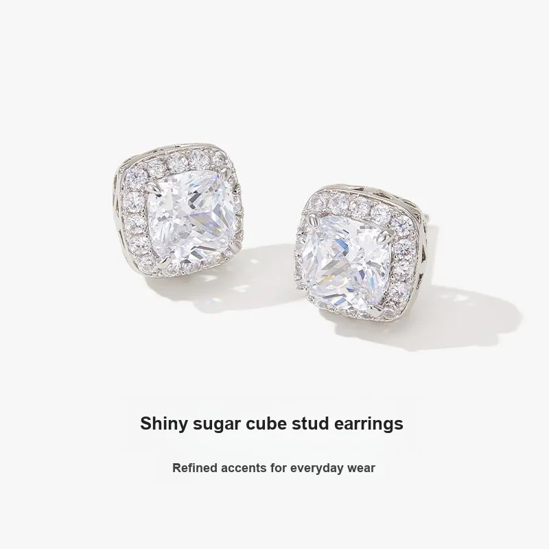 MCK 925 Sterling Silver Needle Stud Earrings Women's-4