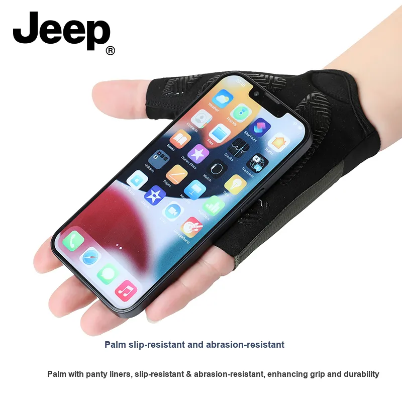 Jeep Polyamide Fitness Gloves Men's-5
