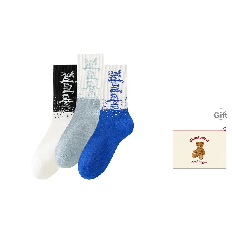 Caramella Mid-Calf Socks Men's Shopping Bag Combo Set-19