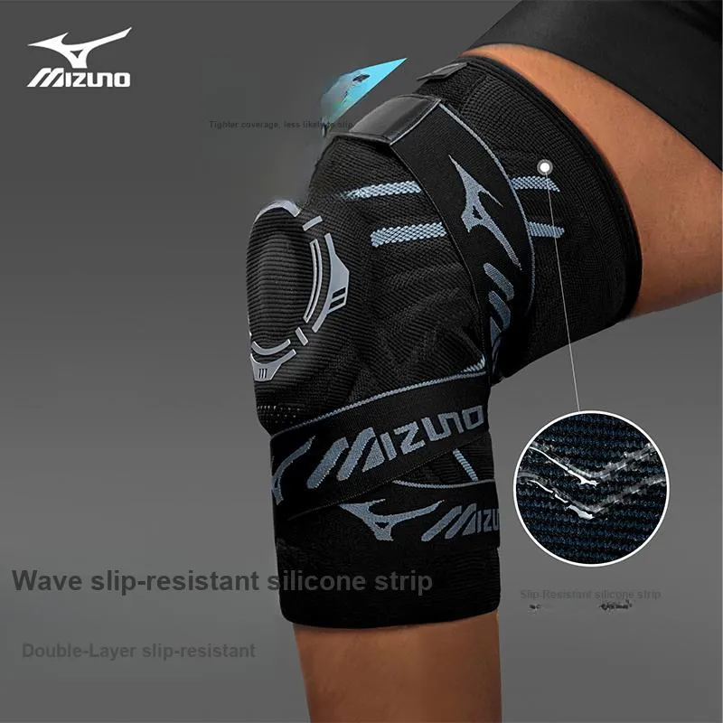 Mizuno Knee Pads Running Mountaineering Hiking Volleyball Soccer Badminton Basketball Fitness Unisex-18