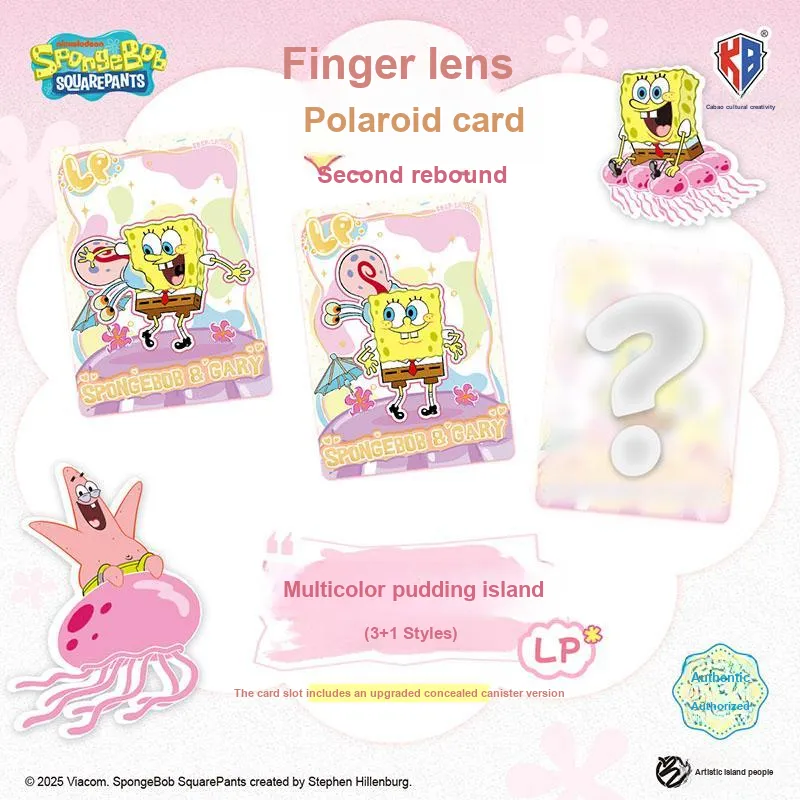 Kabao Cultural Creation SpongeBob Polaroid Card Second Edition Finger Lens V2 IP/Anime Cards 1 Box 30 Bags-5