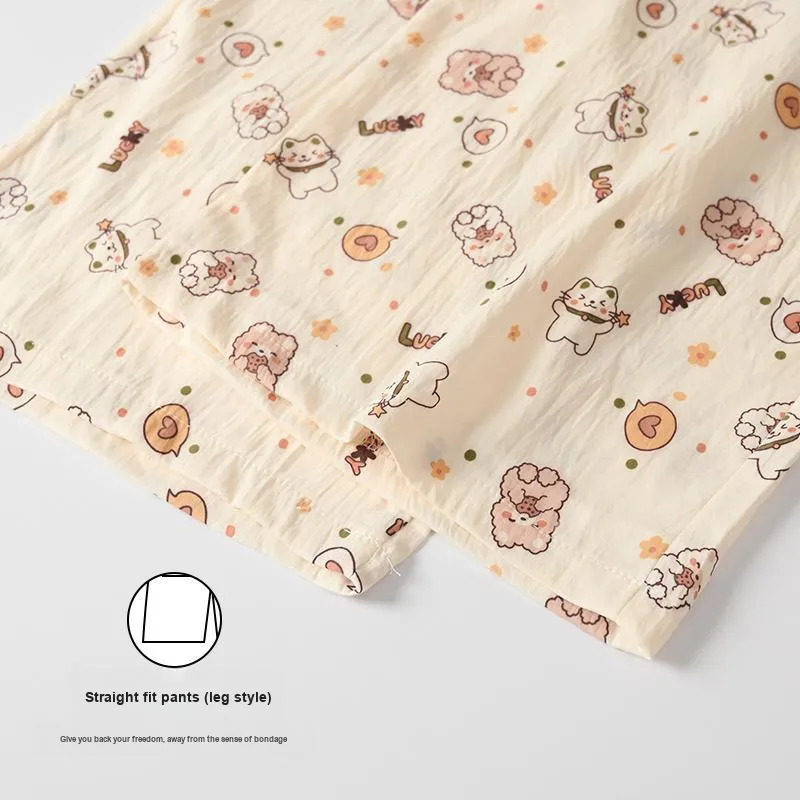 WANANNI Pajama Set Women's Apricot-6