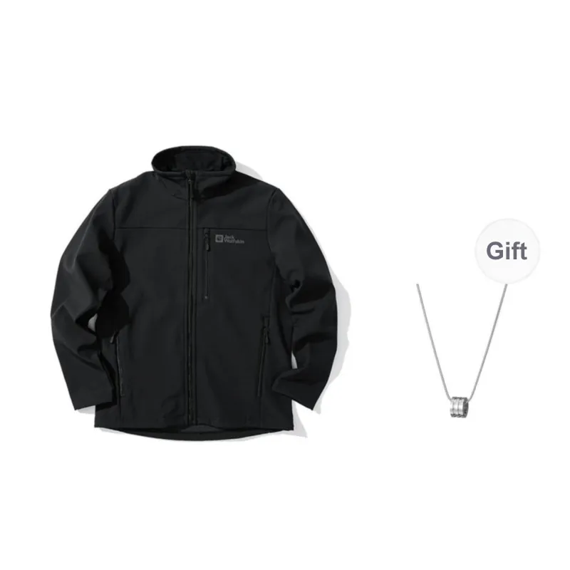 Jack Wolfskin City Outdoor Collection Jackets Coats Men's Black Comes With Accessory-0