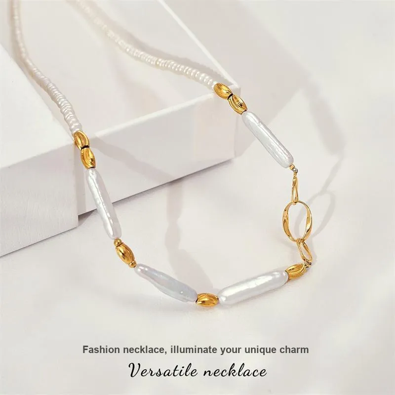 Mofei Pearl Necklaces Women's-3