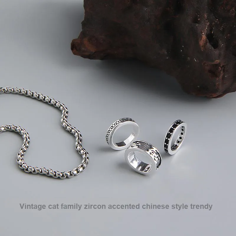 FOREVER MELODY 999 Fine Silver Necklaces Men's-4