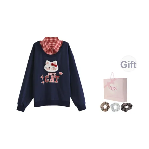 SNBL Темно-синие женские свитшоты