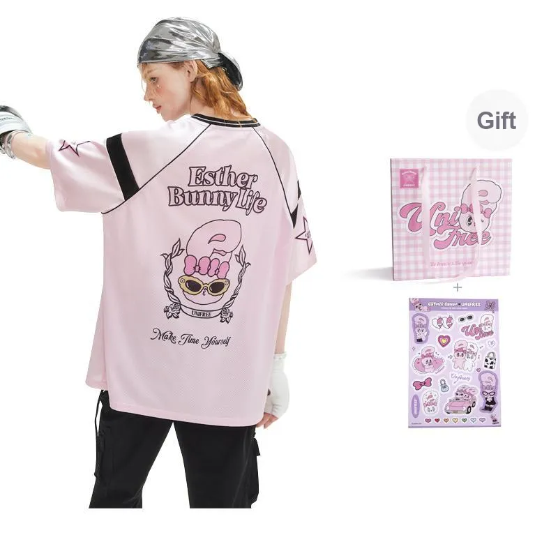 UNIFREE x AISILELIANMING T Shirt Women's Pink-1