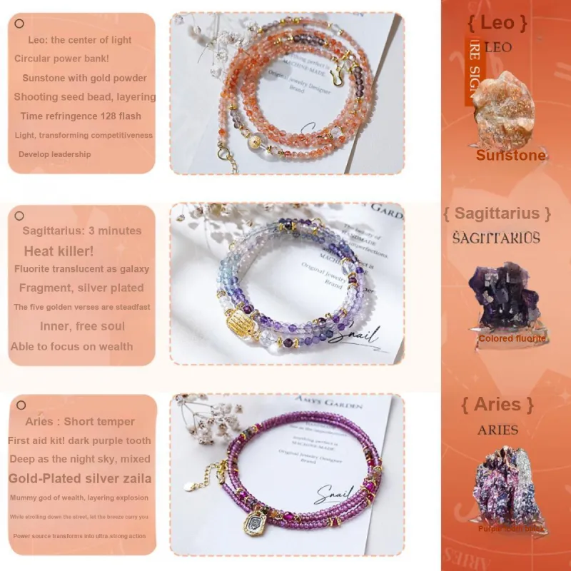 Amy's Garden Crystal Bracelets Women's-14
