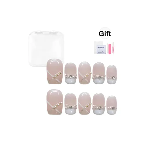 Yun Yue Joe Мягкий Французский Минималистский стиль Осветляющий Розовый Fine Ромб Короткий Квадрат 20 мм