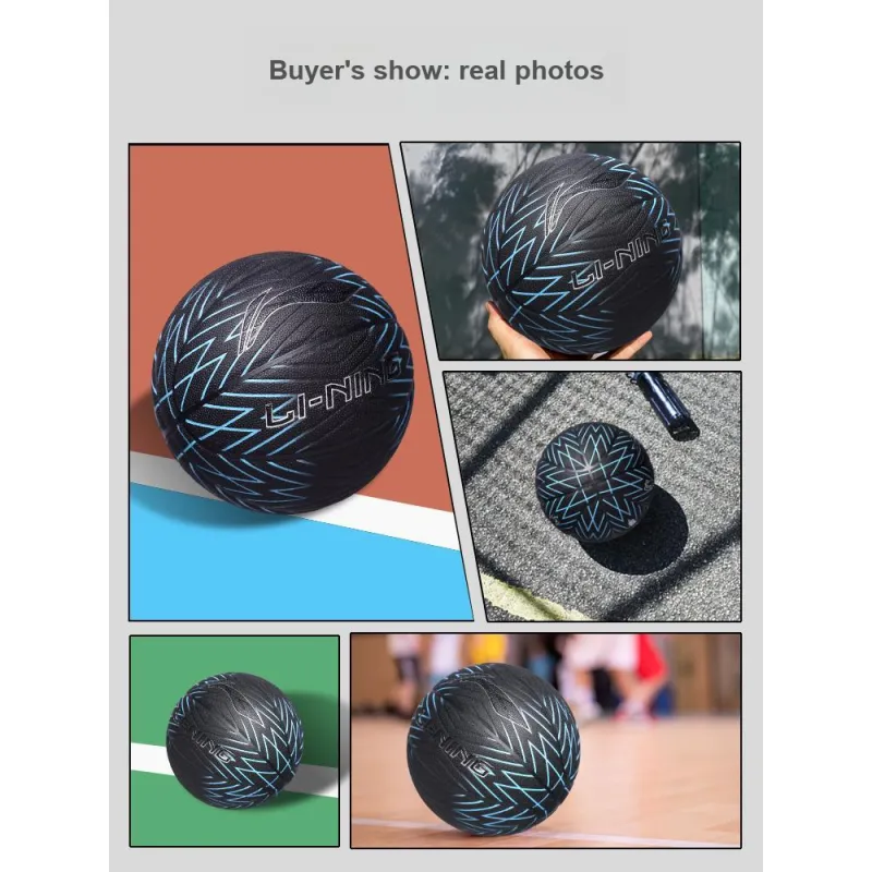 LiNing PU Basketball Size 7 Training Unisex-3