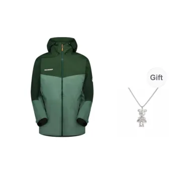 MAMMUT Convey Tour HS Windbreaker Jackets Unisex Forest Green+Comes With Necklace
