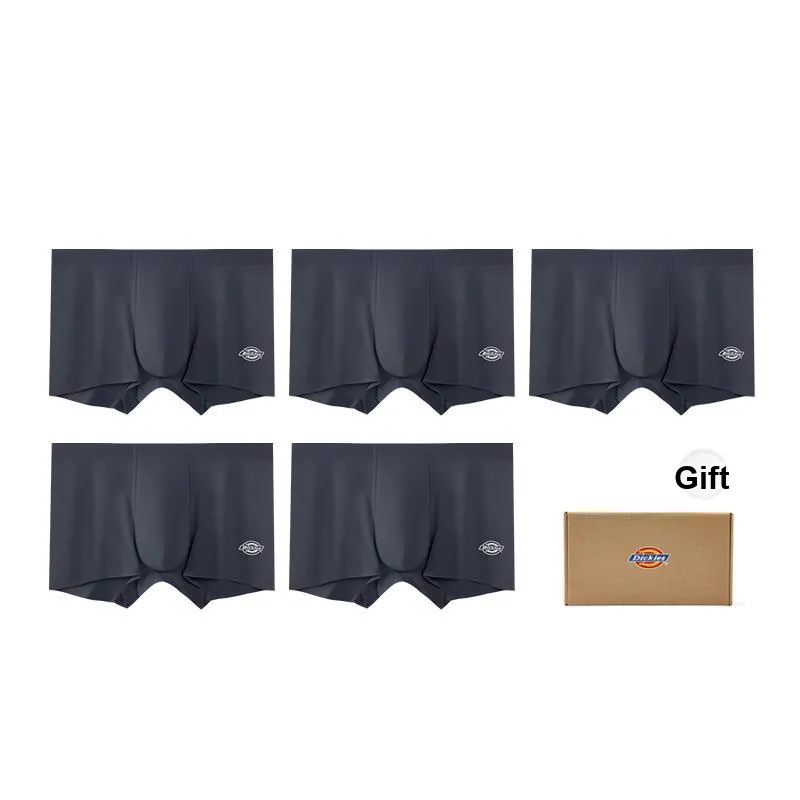 Dickies Underpants Men's Skin Friendly High Rebound Sports Boxer Shorts, Box Combo Set-48
