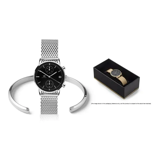 CARLHEIM Tilfredshed Collection Women's Watch Кварцевый механизм ремешок из нержавеющей стали 34 мм черный циферблат модель DMSB017