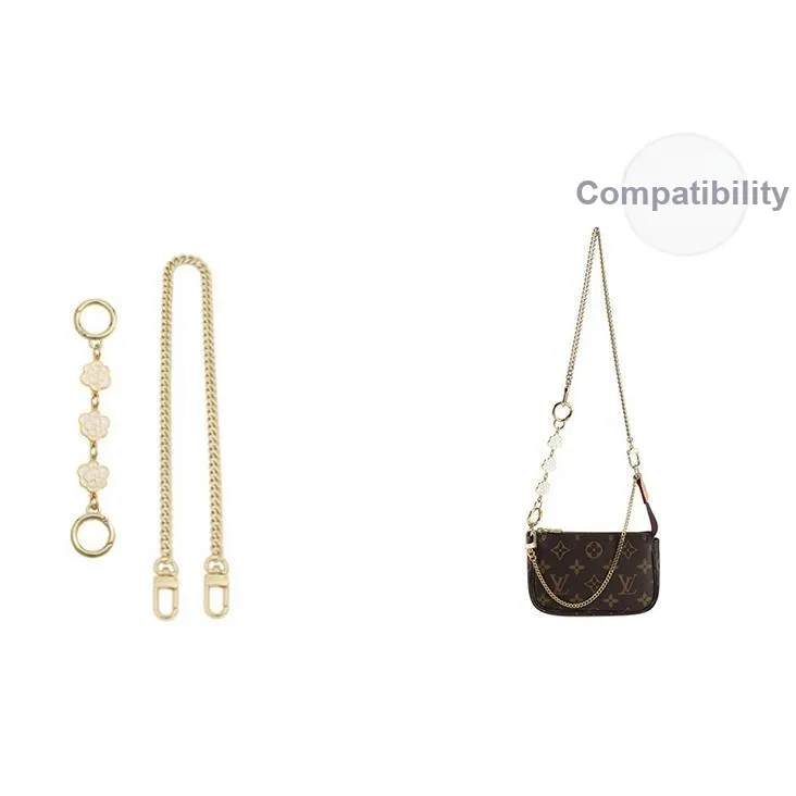 Luxury Care Artisan Workshop Металл Цепочка Аксессуары LV Модифицированная Сумка через плечо Плечевой ремень Женский Золотой