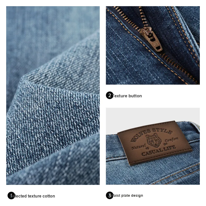 SEPTWOLVES Jeans Unisex Medium Blue-4