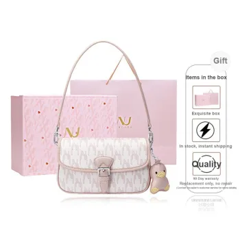 NUCELLE PVC Portable Small Square Bag One Shoulder Crossbody Bag Small Size Women's Multicolor