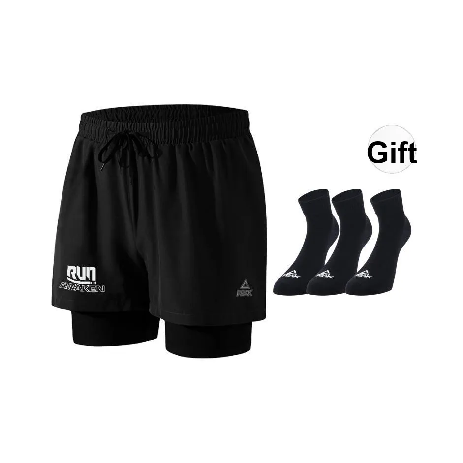 PEAK x Sports Running Шорты Мужские Черные