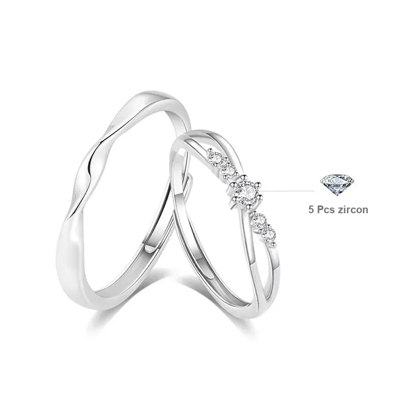 VEZA Sterling Silver Rings Unisex-0