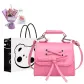 Pink+Exclusive Shopping Bag+Greeting Card+Dried Flower