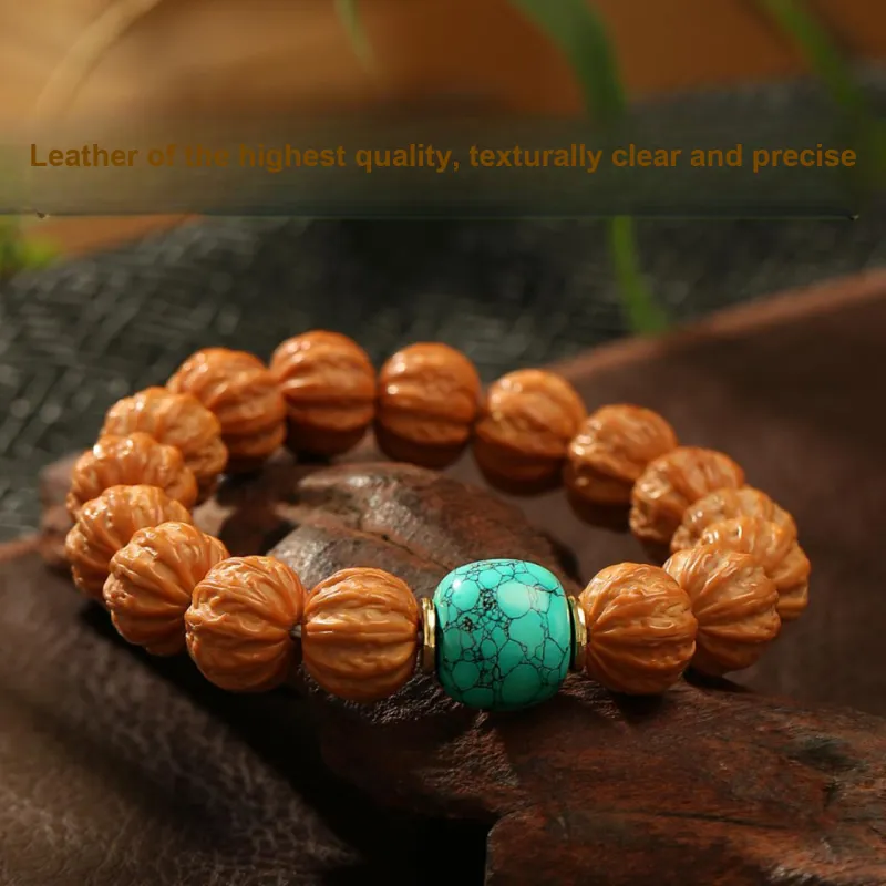 LIBALU Monkey Head Walnut Bracelets Unisex-6