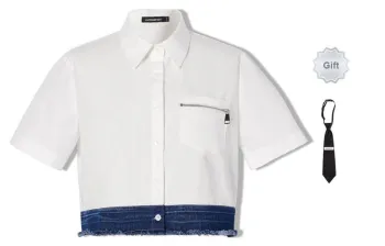 LA CRAWFISH Shirt Women's Trendy White