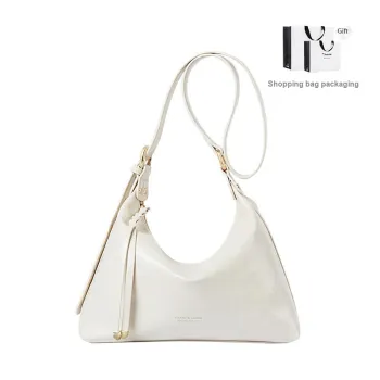TUCANO PU Portable Crossbody Bag, Shoulder Bag Medium Size Women's Ecru
