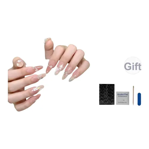 OUYUJI Butterfly Flower Language Взрывной Ромб Премиум Ручная работа Готовый товар Съемный False Nail